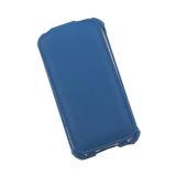Чехол из эко – кожи LP для Apple iPhone 4, 4s раскладной, синий