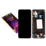 Дисплей (экран) в сборе с тачскрином для Samsung Galaxy A30 SM-A305F черный с рамкой (ZeepDeep ASIA)