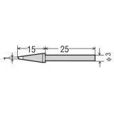 Сменное жало CS-20/30RT-SBC для паяльника CS21, 31 (d3х40мм)