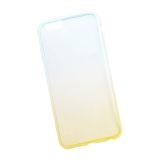 Силиконовая крышка LP для Apple iPhone 6, 6s градиент желтый, синий, коробка