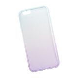 Силиконовая крышка LP для Apple iPhone 6, 6s градиент фиолетовый, голубой, коробка