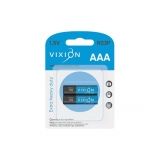 Батарейка Vixion солевая R03P - AAA комплект 2шт, в блистере