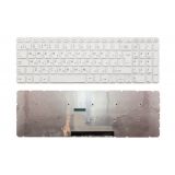 Клавиатура для ноутбука Toshiba Satellite L50-B L50D-B белая без рамки, большой Enter