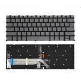 Клавиатура для ноутбука Lenovo Xiaoxin Air 14, 14-IIL,14-ARE, 14-ITL 2020г черная без рамки, с подсветкой