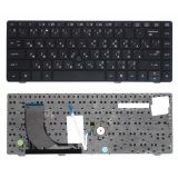 Клавиатура для ноутбука HP Probook 6360b черная с черной рамкой