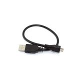 Кабель USB Type A на Micro USB прямой 0,25 м