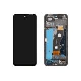 Дисплей (экран) в сборе с тачскрином для Tecno Spark Go 1 (KL4) черный с рамкой (Premium LCD)