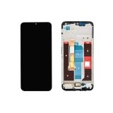 Дисплей (экран) в сборе с тачскрином для Realme C35 (RMX3511) черный с рамкой (Premium LCD)