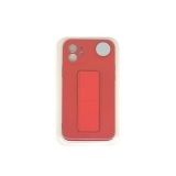 Чехол с металлической пластиной для iPhone 12 (6.1) красный