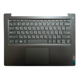 Клавиатура (топ-панель) для ноутбука Lenovo IdeaPad 3-14ADA05 черная с черным топкейсом
