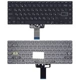 Клавиатура для ноутбука Asus E410MA черная с подсветкой