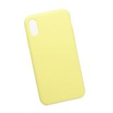 Силиконовый чехол "LP" для iPhone X/Xs "Protect Cover" (желтый/коробка)