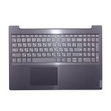 Клавиатура (топ-панель) для ноутбука Lenovo Ideapad L340-15IWL, L340-15API серая с черным топкейсом