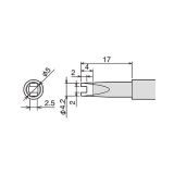 Сменное жало PX-60RT-RT (d6.5х26мм) для паяльника GOOT