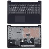 Клавиатура (топ-панель) для ноутбука Lenovo IdeaPad S145-15 темно-серая с черным топкейсом