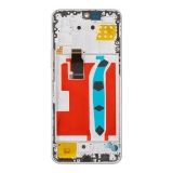 Дисплей (экран) в сборе с тачскрином для Huawei Honor X8 4G (TFY-LX1) серебристый с рамкой (Premium LCD)