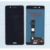 Дисплей (экран) в сборе с тачскрином для Nokia 5 черный (Premium LCD)