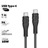 USB-C кабель HOCO X67 Nano Type-C 3А PD 60W 1м силикон (черный)