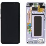 Дисплей (экран) в сборе с тачскрином для Samsung Galaxy S8+ (Plus) SM-G955F черный с голубой рамкой