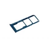 Держатель (лоток) SIM карты для Samsung Galaxy A12 / A42 (A125F/A426B) голубой