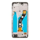 Дисплей (экран) в сборе с тачскрином для Tecno Spark 10 4G черный с рамкой (Premium LCD)