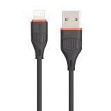 USB кабель BOROFONE BX17 Enjoy Lightning 8-pin PVC 1м (черный)