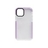 Чехол силиконовый с цветной рамкой для iPhone 11 Pro Max фиолетовый