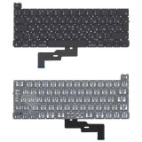 Клавиатура для ноутбука MacBook Pro M1 A2338 черная без рамки, большой Enter