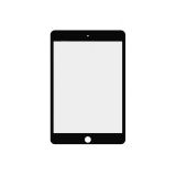 Стекло + OCA пленка для переклейки Apple iPad Mini 4, Mini 5 (черное)