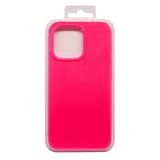 Силиконовый чехол для iPhone 13 Pro "Silicone Case" (ярко-розовый) 