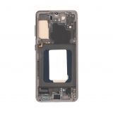 Дисплей (экран) в сборе с тачскрином для Samsung Galaxy S21 5G SM-G991B фиолетовый с  рамкой (TFT-совместимый)