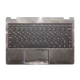 Клавиатура (топ-панель) для ноутбука Lenovo Yoga 710-11 черная с черным топкейсом