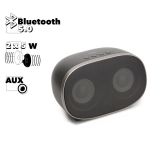 Bluetooth колонка WK ST600 BT 5.0, 2x5W, AUX, LED светомузыка (черная)