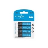 Батарейка Vixion солевая R6P - AA комплект 4шт, в блистере
