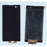 Дисплей (экран) в сборе с тачскрином для Sony Xperia C3 черный