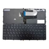 Клавиатура для ноутбука HP Probook 430 G3 черная с подсветкой и трекпойнтом