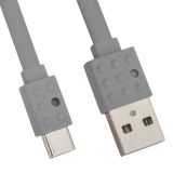 USB кабель REMAX Lego Series Cable PC-01a USB Type-C серый