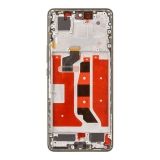 Дисплей (экран) в сборе с тачскрином для Huawei Honor 50 (NTH-NX9) черный с рамкой SOFT OLED