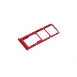 Держатель (лоток) SIM карты для Samsung Galaxy A12 / A42 (A125F/A426B) красный