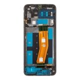 Дисплей (экран) в сборе с тачскрином для Samsung Galaxy A14 SM-A145 черный с рамкой (Premium LCD)
