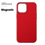 Силиконовый чехол для iPhone 12 Pro Max"Silicone Case" с поддержкой MagSafe (красный)