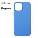 Силиконовый чехол для iPhone 12 Pro Max"Silicone Case" с поддержкой MagSafe (ярко-синий)