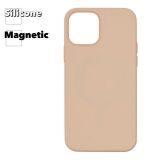 Силиконовый чехол для iPhone 12 Pro Max"Silicone Case" с поддержкой MagSafe (бежевый)