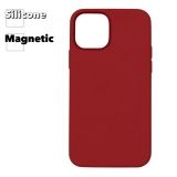 Силиконовый чехол для iPhone 12, 12 Pro "Silicone Case" с поддержкой MagSafe (красный)