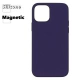 Силиконовый чехол для iPhone 12, 12 Pro "Silicone Case" с поддержкой MagSafe (фиолетовый)
