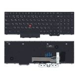 Клавиатура для ноутбука Lenovo Thinkpad P15 T15g черная с трекпоинтом