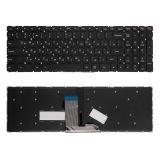 Клавиатура для ноутбука Lenovo Flex 3 1570 1580 черная без рамки с подсветкой