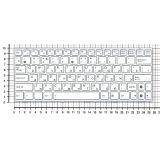 Клавиатура для ноутбука Asus EEE PC 1005HA 1008HA 1001HA белая с белой рамкой