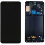 Дисплей (экран) в сборе с тачскрином для Samsung Galaxy A9 (2018) SM-A920F черный с рамкой (Premium SC LCD)