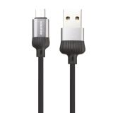 USB кабель BOROFONE BX28 Dignity MicroUSB 3A PVC 1м (серый)